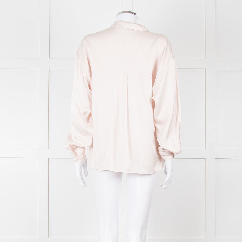 Iris & Ink Pale Blush Pyjama Style Blouse