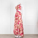 Anne Louise Boutique Pink Floral Backless Maxi Dress