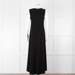 Norma Kamali Black Sleeveless Stretch Maxi Dress