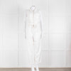 Bella Dahl White Cotton Sleeveless Jumpsuit