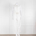Bella Dahl White Cotton Sleeveless Jumpsuit