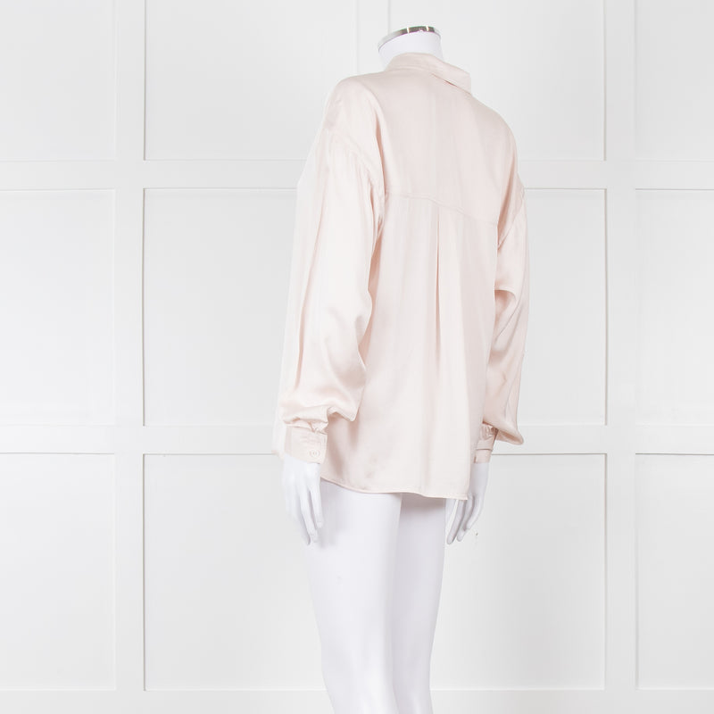 Iris & Ink Pale Blush Pyjama Style Blouse