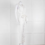 Bella Dahl White Cotton Sleeveless Jumpsuit