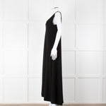 Norma Kamali Black Sleeveless Stretch Maxi Dress