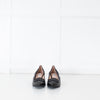 Tods Black Leather Kitten Heels