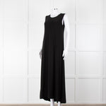 Norma Kamali Black Sleeveless Stretch Maxi Dress