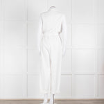 Bella Dahl White Cotton Sleeveless Jumpsuit
