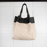 Bottega Veneta Eco-Friendly Cream & Black Tote