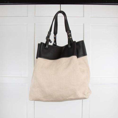 Bottega Veneta Eco-Friendly Cream & Black Tote