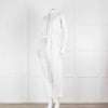 Bella Dahl White Cotton Sleeveless Jumpsuit