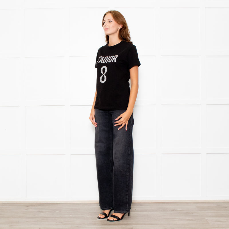 Christian Dior Black J'adior 8 T-shirt