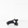 Tods Black Leather Kitten Heels