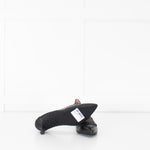 Tods Black Leather Kitten Heels