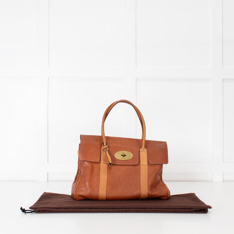 Mulberry Bayswater Two  Tone Tan Handbag