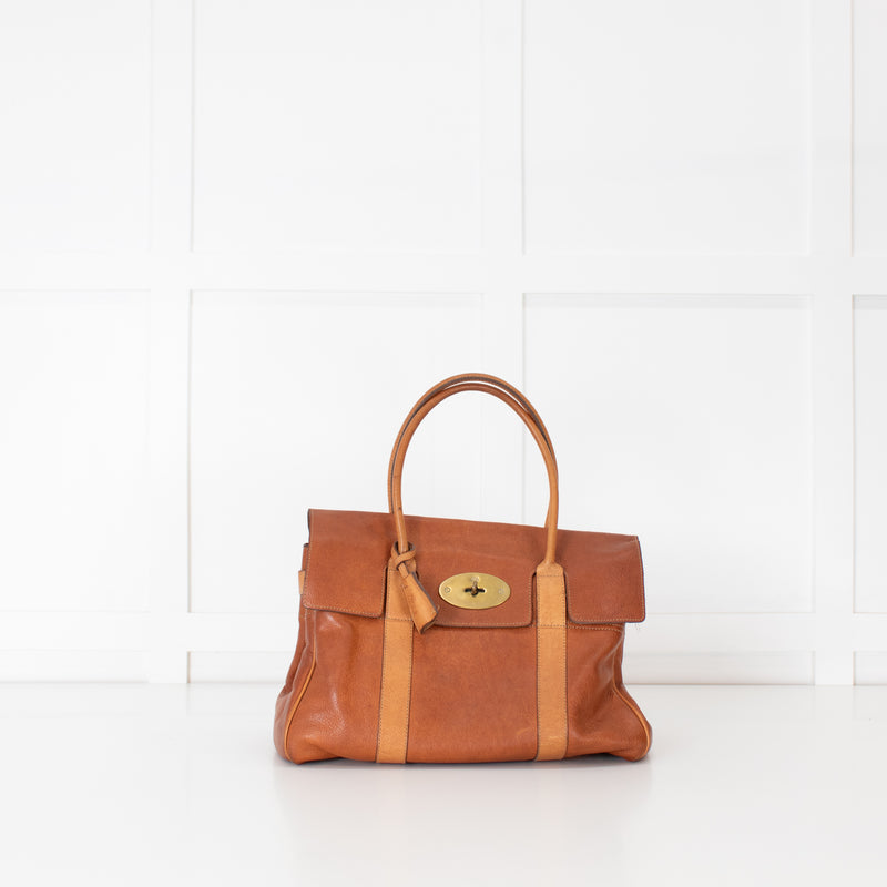 Mulberry Bayswater Two  Tone Tan Handbag
