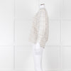 Adolfo Dominguez White and Blue Check Cheesecloth Blouse