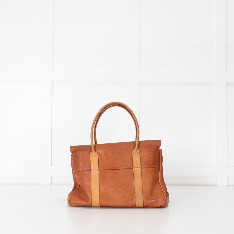 Mulberry Bayswater Two  Tone Tan Handbag