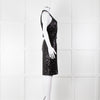 Badgley Mischka Black Sequin Sleeveless Dress
