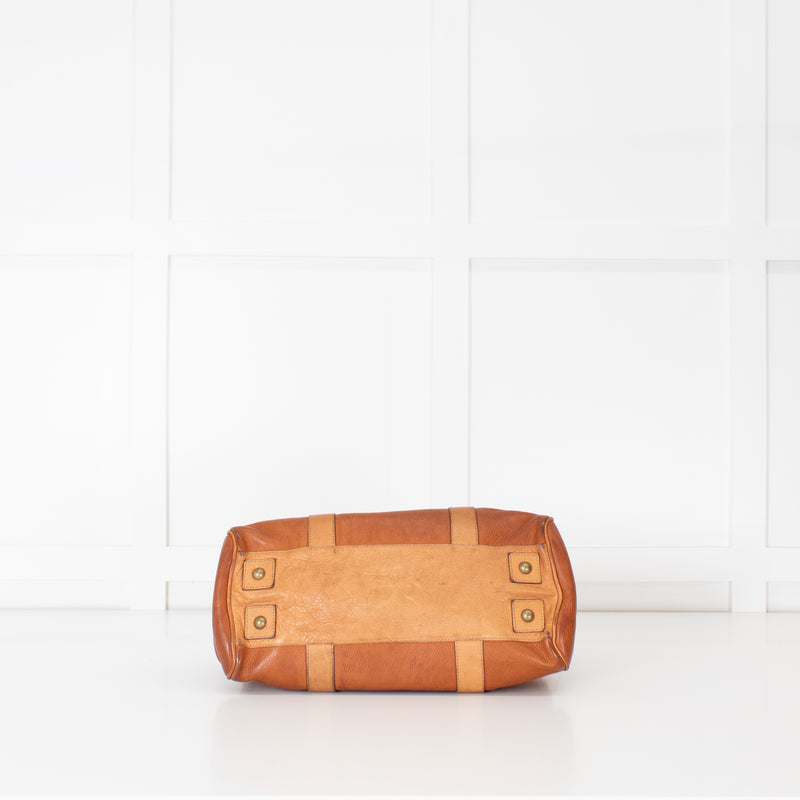 Mulberry Bayswater Two  Tone Tan Handbag