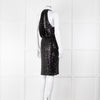 Badgley Mischka Black Sequin Sleeveless Dress