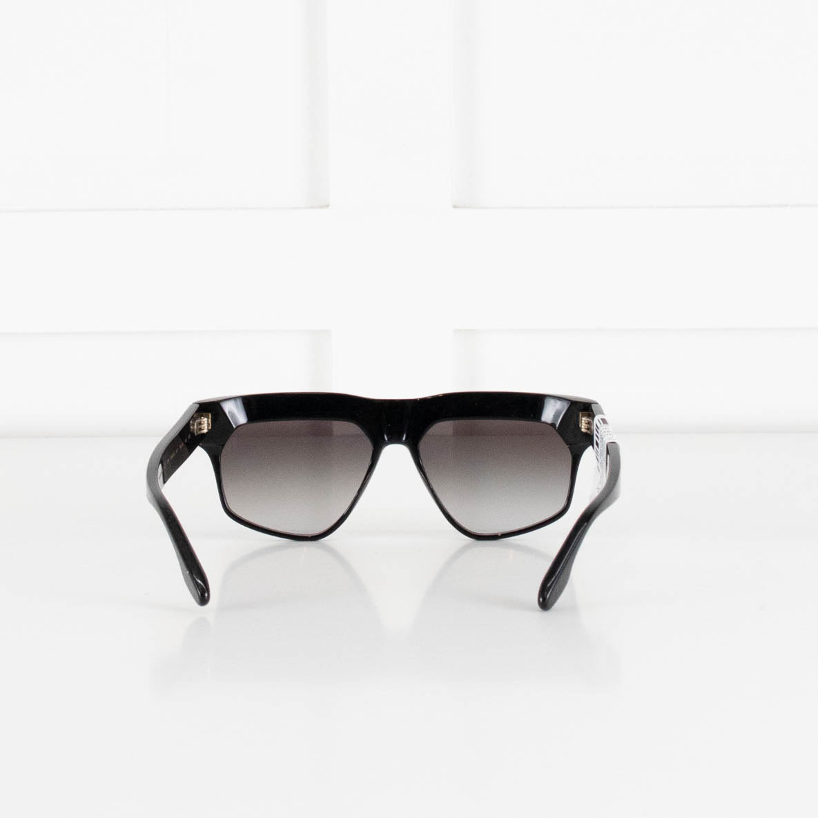 Victoria Beckham Black B Frame Sunglasses with Branded Arm