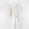 Adolfo Dominguez White and Blue Check Cheesecloth Blouse