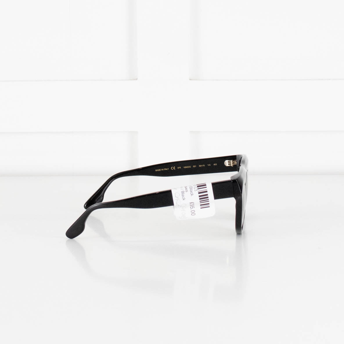 Victoria Beckham Black B Frame Sunglasses with Branded Arm