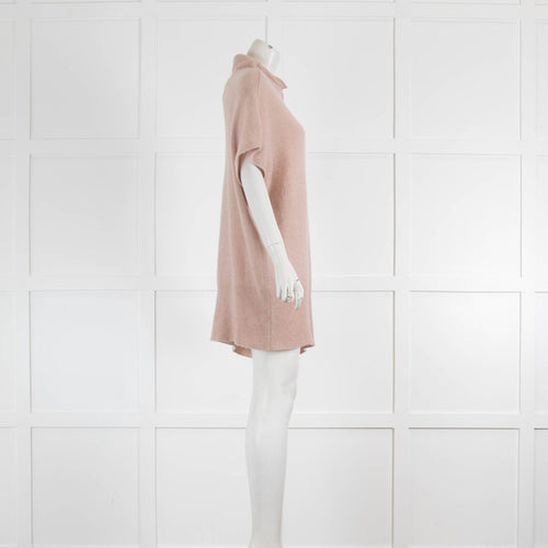 Pure Cashmere Pink Rollneck Tunic Top