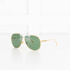 Tom Ford Gold Frame Green Lens Alec Sunglasses