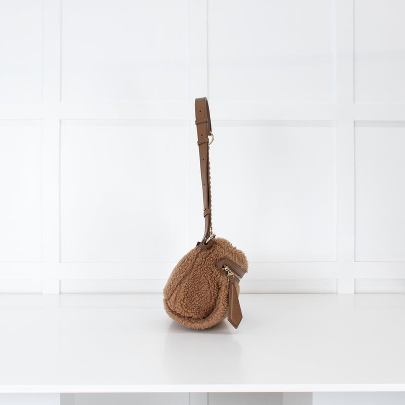 Max Mara Brown Teddy Banane Belt Bag