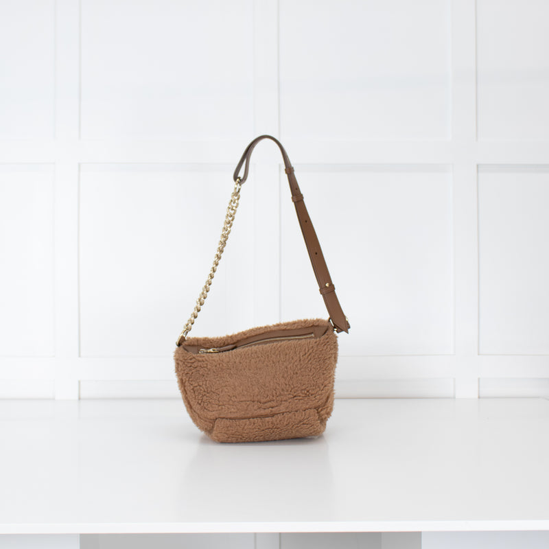 Max Mara Brown Teddy Banane Belt Bag