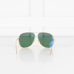 Tom Ford Gold Frame Green Lens Alec Sunglasses
