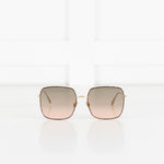 Christian Dior Tortoishell Square Sunglasses