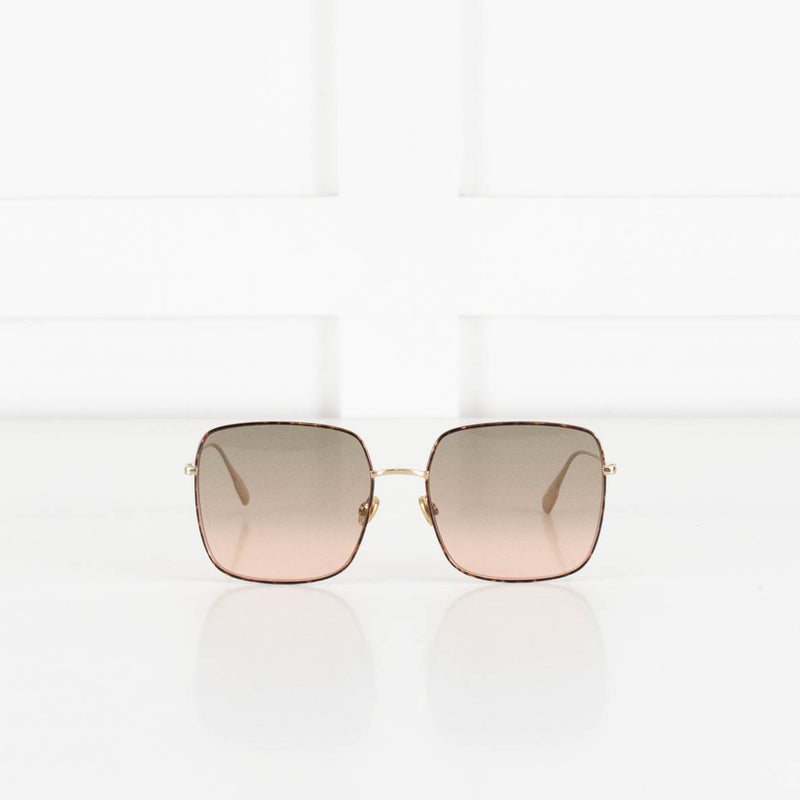 Christian Dior Tortoishell Square Sunglasses