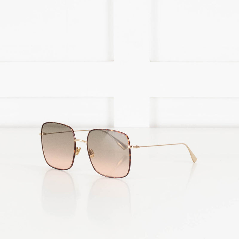Christian Dior Tortoishell Square Sunglasses