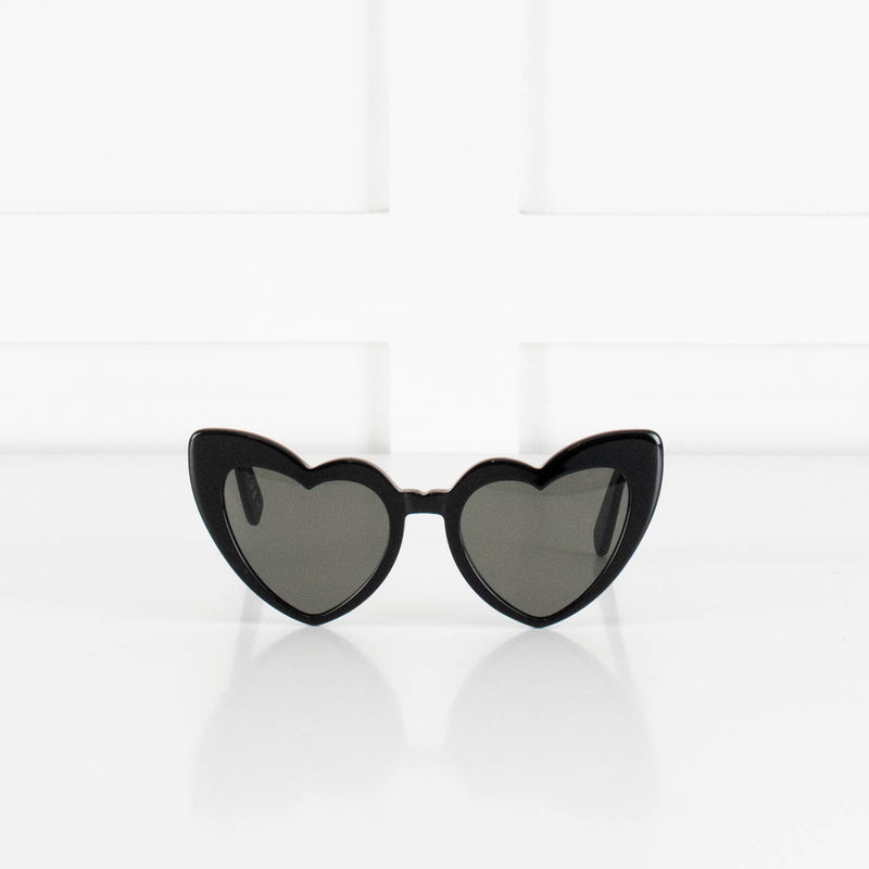 Saint Laurent Black Heart Frame Lou Lou Sunglasses