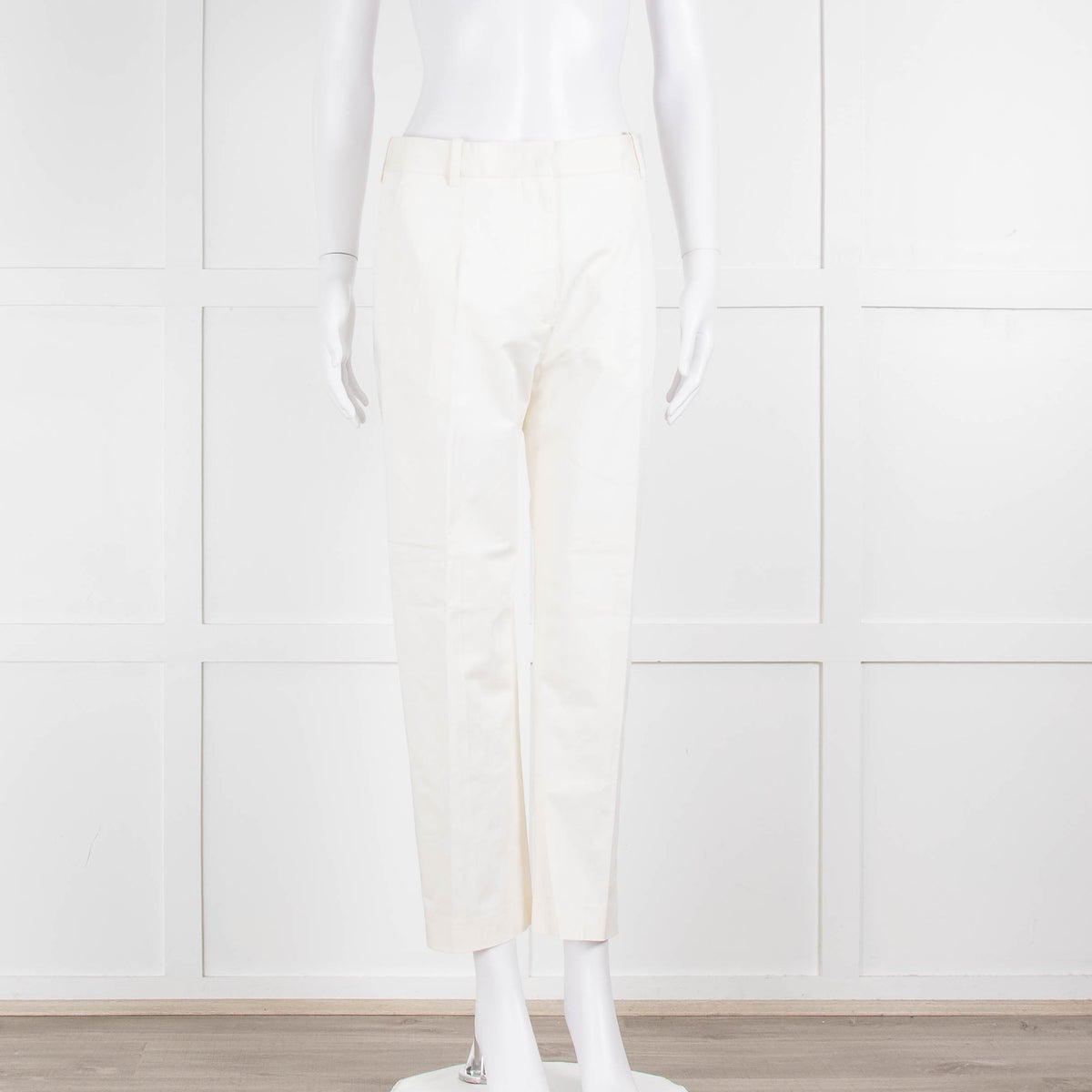 JIL SANDER White Tailored Trousers