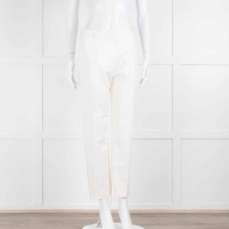 JIL SANDER White Tailored Trousers
