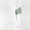 Ganni Green Cotton Bustier Top