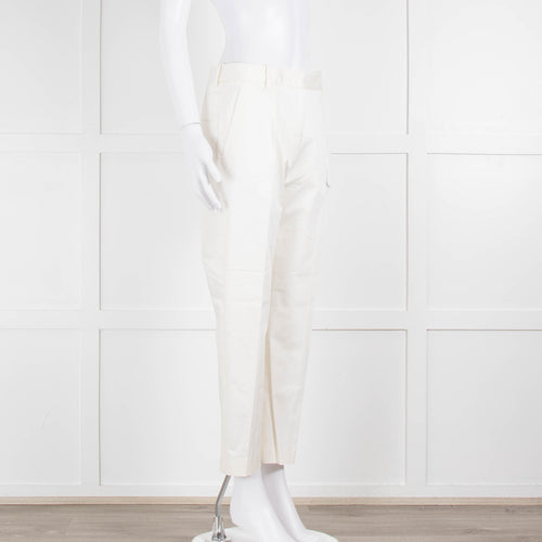 JIL SANDER White Tailored Trousers