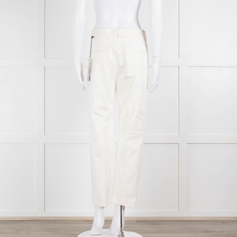 JIL SANDER White Tailored Trousers