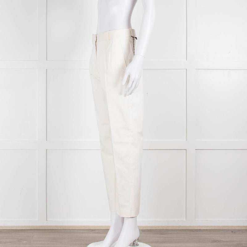 JIL SANDER White Tailored Trousers