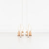 Manolo Blahnik Cream Satin Crystal Embellished Heeled Shoes