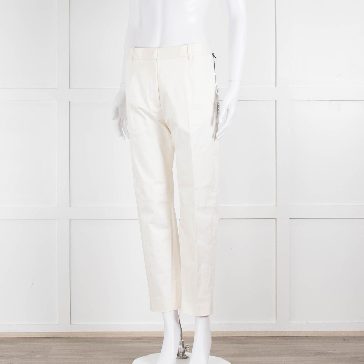JIL SANDER White Tailored Trousers