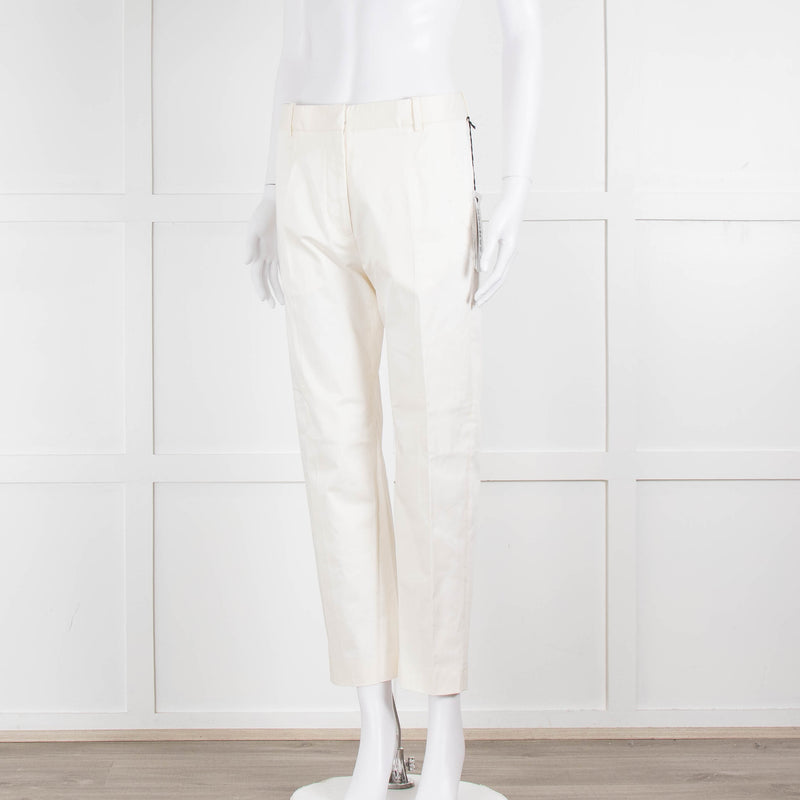 JIL SANDER White Tailored Trousers