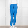 Zadig & Voltaire Blue Straight Leg Trousers With Logo Side Stripe