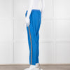 Zadig & Voltaire Blue Straight Leg Trousers With Logo Side Stripe