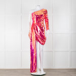 Nadine Merabi Pink Sequin Celina Mini Dress