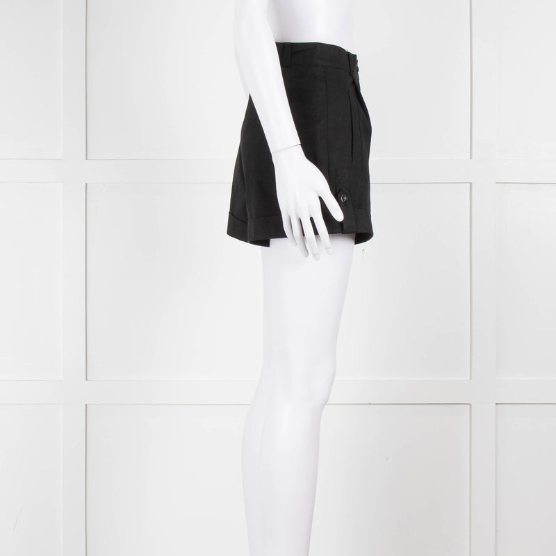 Paul & Joe Black Cotton Shorts