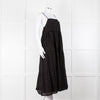 Seafolly Black Broderie Anglaise Tiered Strappy Midi Dress